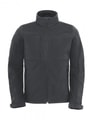 Heren Softshell Jas B&C Hoodie JM950 zwart